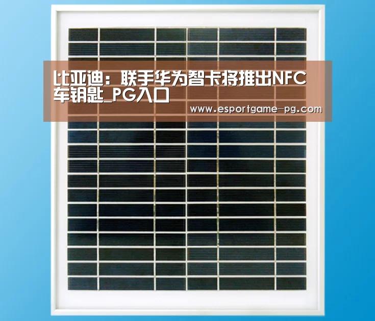 比亚迪:联手华为智卡将推出NFC车钥匙_PG入口(图2) PG电子